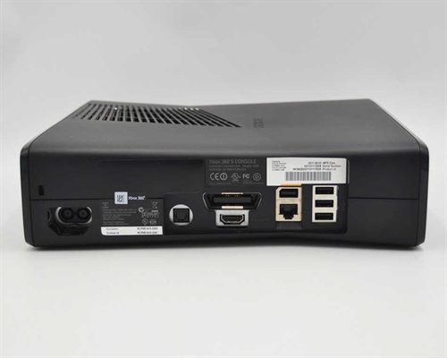 XBOX 360 S -  Matsort - 250GB - Konsol - SNR 058204214209 (B Grade) (Genbrug)
